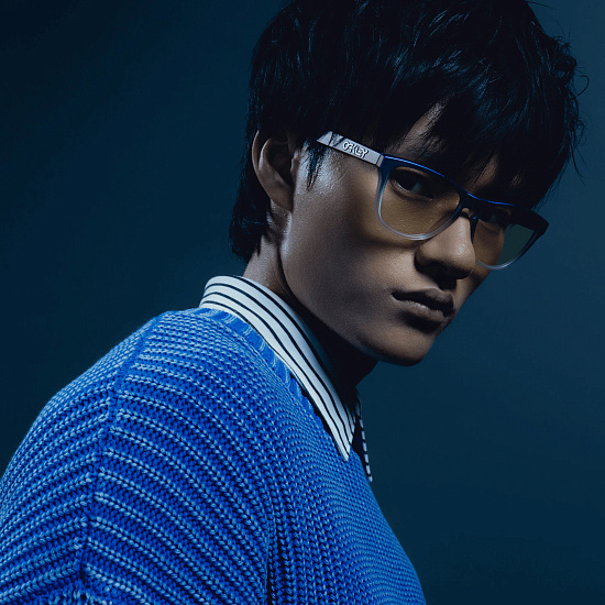 Очки Oakley X Fortnite Frogskins Mtt Cyn/Blu/Clr Shft Fade/Prizm Gaming - Фото 9 большая