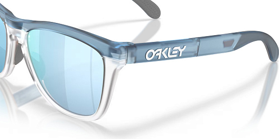 Очки Oakley Frogskins Range Xl Trans Stonewash/Clear/Prizm Deep Water Polarized - Фото 6 большая