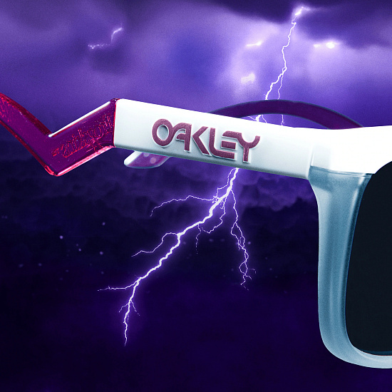 Очки Oakley X Fortnite Frogskins Hybrid Matte White/Prizm Black - Фото 8 большая