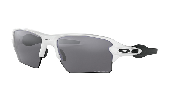 Очки Oakley Flak 2.0 XL Polished White/Prizm Black Polarized - Фото 1 большая