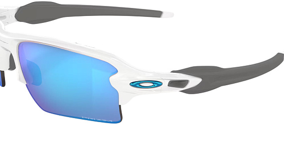 Очки Oakley Flak 2.0 XL Polished White/Prizm Sapphire - Фото 6 большая