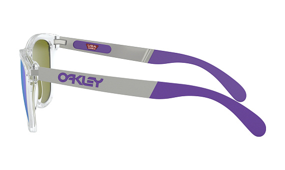 Очки Oakley Frogskins Mix Polished Clear/Grey (Gyo)/Violet Iridium Polarized - Фото 4 большая
