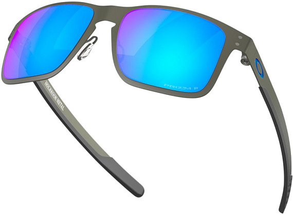Очки Oakley Holbrook Metal Matte Gunmetal/Prizm Sapphire Polarized - Фото 4 большая
