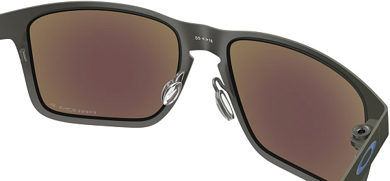 Очки Oakley Holbrook Metal Matte Gunmetal/Prizm Sapphire Polarized - Фото 7 большая