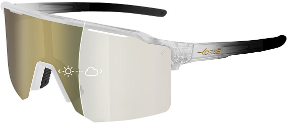 Очки Cebe Outflow Lite Matt Translucent Gradient Black/Vario Grey Bronze Revo Cat.1>3 - Фото 2 большая