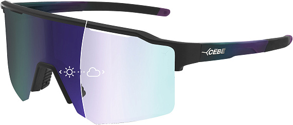 Очки Cebe Outflow Lite Matt Black Cameleon/Vario Grey Purple Revo Cat.1>3 - Фото 2 большая