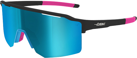 Очки Cebe Outflow Lite Matt Translucent Blue Black Pink/Grey Blue Revo Cat.3 - Фото 1 большая