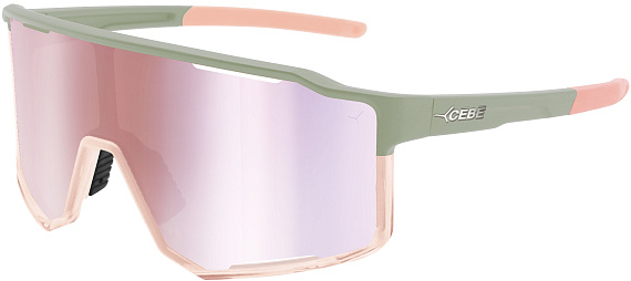 Очки Cebe Outflow S Matt Light Green/Grey Pink Revo Cat.3 - Фото 1 большая
