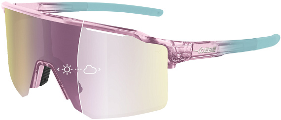 Очки Cebe Outflow S Lite Crystal Trans Lilac/Vario Grey Cherry Pink Revo Cat.1>3 - Фото 2 большая