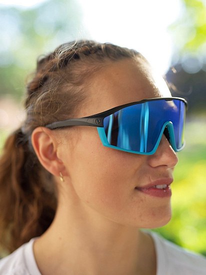 Очки Northug Sunsetter Black/Blue Standart - Фото 4 большая