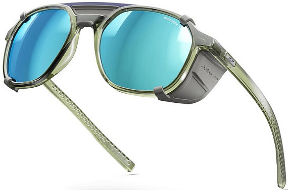 Очки Julbo Slack Cover Polar 4 Hd Shiny Translucent Army Green/Gray - Фото 13 большая