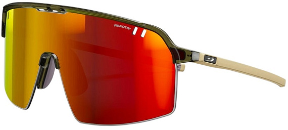 Очки Julbo Intensity Reactiv 1-3 Laf Shiny Translucent Army Green/Matt Beige - Фото 1 большая