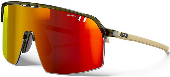 Очки Julbo Intensity Reactiv 1-3 Laf Shiny Translucent Army Green/Matt Beige - Фото 1 большая