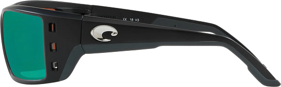 Очки Costa Permit 580 GLS Matte Black/Green Mirror - Фото 3 большая