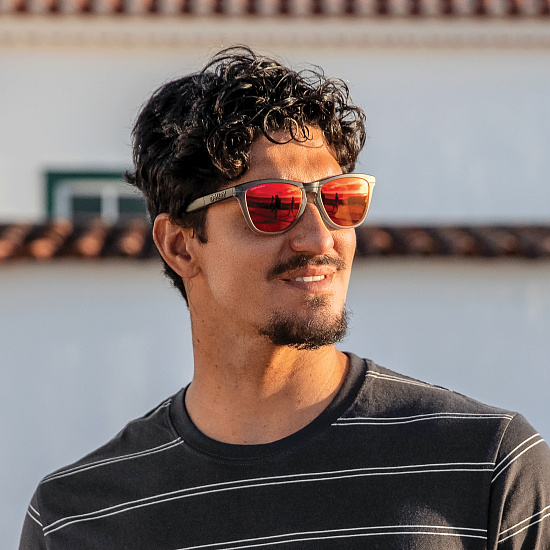 Очки Oakley Frogskins Range Matte Grey Smoke/Grey Ink/Prizm Ruby - Фото 4 большая