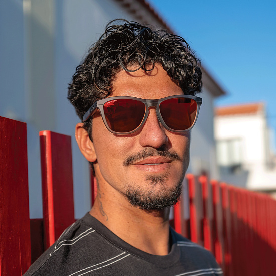 Очки Oakley Frogskins Range Matte Grey Smoke/Grey Ink/Prizm Ruby - Фото 3 большая
