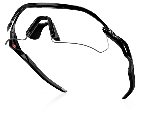 Очки Oakley Radar Plate Polished Black/Clear Photo 50% Blk Ird - Фото 2 большая