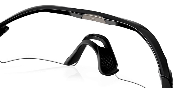 Очки Oakley Radar Plate Polished Black/Clear Photo 50% Blk Ird - Фото 4 большая