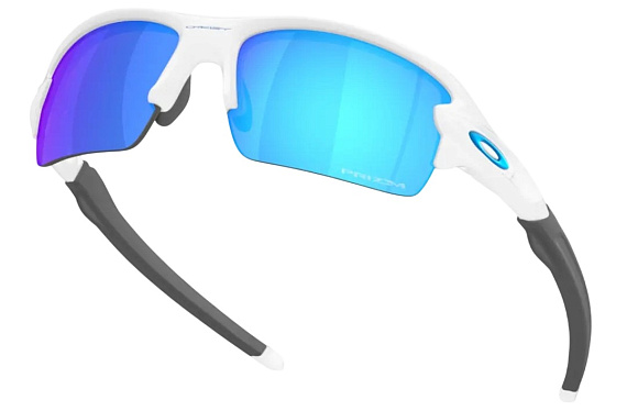 Очки Oakley Flak 2.0 Prizm Sapphire/Polished White - Фото 4 большая