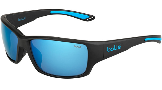 Очки Bolle Kayman Matte Black Blue/HD Polarized Offshore Blue - Фото 1 большая