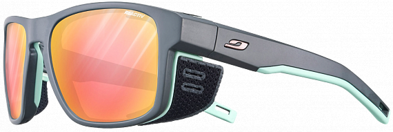 Очки Julbo Shield М Reactiv Glare Control 1-3 Polarized Dark Gray/Pastel Green - Фото 1 большая