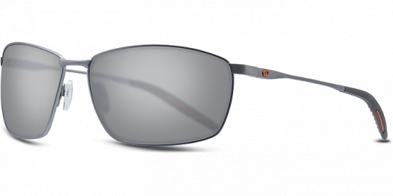 Очки Costa Turret 580 P Matte Silver + Translucent Grey/Orange/Gray Silver Mirror 580P - Фото 1 большая