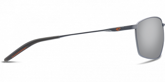 Очки Costa Turret 580 P Matte Silver + Translucent Grey/Orange/Gray Silver Mirror 580P - Фото 3 большая