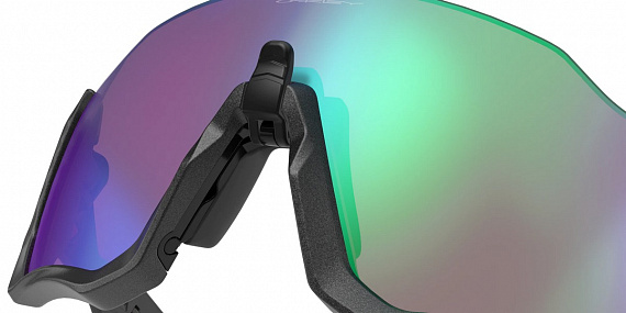 Очки Oakley Flight Jacket Matte Steel/Prizm Road Jade - Фото 4 большая