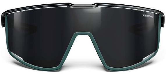 Очки Julbo Fury Shiny Translucent Black/Matt Green Reactiv Performance 0-3 - Фото 2 большая