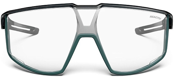 Очки Julbo Fury Shiny Translucent Black/Matt Green Reactiv Performance 0-3 - Фото 3 большая