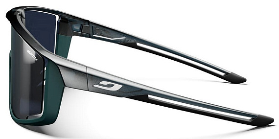 Очки Julbo Fury Shiny Translucent Black/Matt Green Reactiv Performance 0-3 - Фото 6 большая