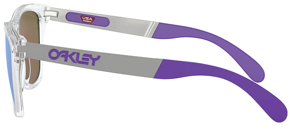 Очки Oakley Frogskins Mix Polished Clear/Prizm Violet Polarized - Фото 4 большая