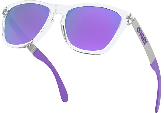 Очки Oakley Frogskins Mix Polished Clear/Prizm Violet Polarized - Фото 5 большая