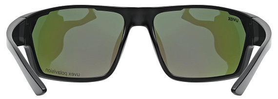Очки Uvex Sportstyle 233P Черный матовый/Зеленый - Фото 7 большая
