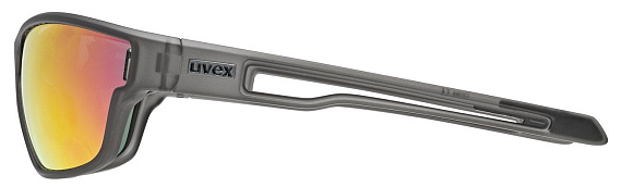 Очки Uvex 806 Серый матовый/Красный - Фото 5 большая