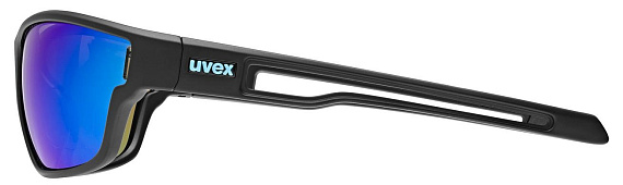 Очки Uvex Sportstyle 806 Черный матовый/Синий - Фото 5 большая