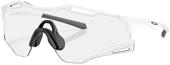 Очки Oakley Cybr Zero Matte White w/ Clear Photo 50% Iridium - Фото 1 большая