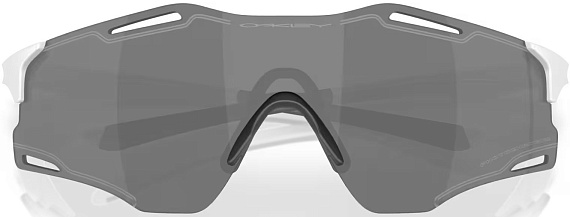 Очки Oakley Cybr Zero Matte White w/ Clear Photo 50% Iridium - Фото 6 большая