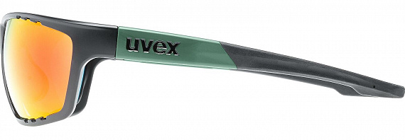 Очки Uvex 706 Черный/Зеленый/Красный - Фото 5 большая
