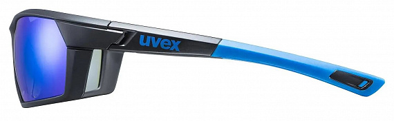 Очки Uvex 225 Черный/Синий Матовый - Фото 5 большая