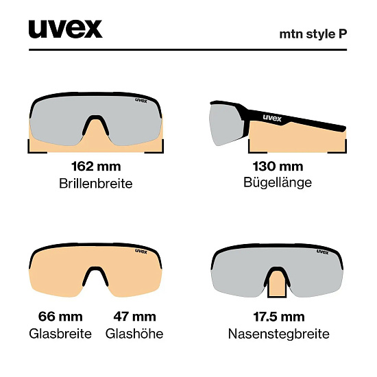 Очки Uvex Mtn Style P Черный Матовый/Розовый - Фото 5 большая