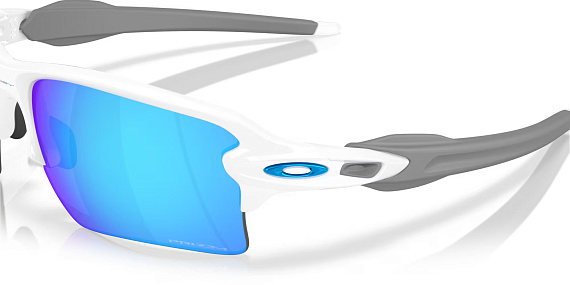 Очки Oakley Flak 20 Xxl Polished White/Prizm Sapphire - Фото 6 большая