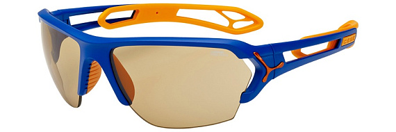 Очки CEBE S'TRACK LARGE MATT BLUE ORANGE VARIO PERFO + 1000 CLEAR - Фото 1 большая