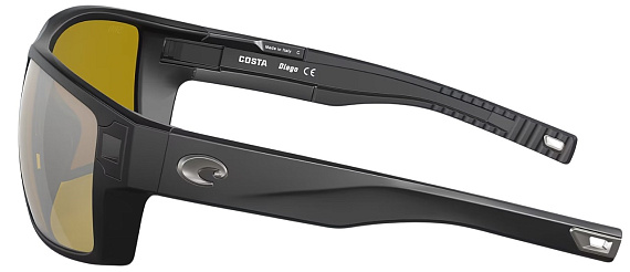 Очки Costa Diego 580G Matte Black/Sunrise Silver Mirror - Фото 3 большая