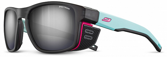 Очки Julbo Shield M Matt Translucent Black/Light Blue/Pink Spectron 4 - Фото 1 большая