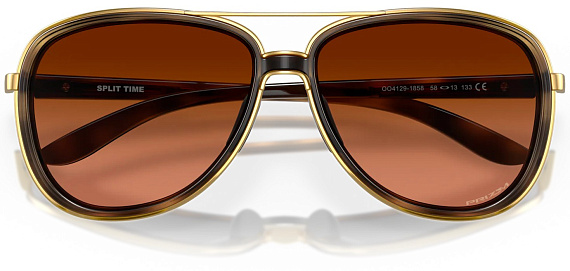 Очки Oakley Split Time Brown Tortoise/Prizm Brown Gradient Polarized - Фото 6 большая