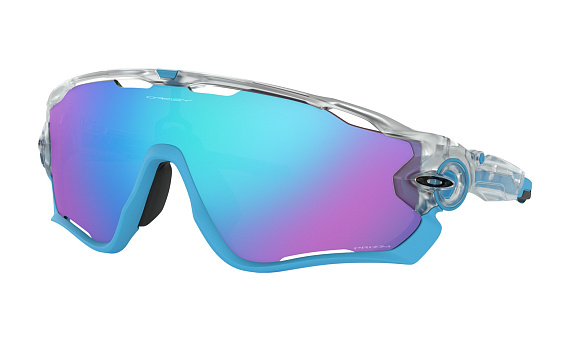 Очки Oakley Jawbreaker Matte Clear/Prizm Sapphire - Фото 1 большая