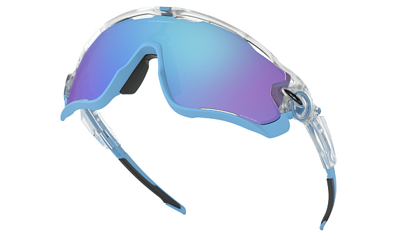 Очки Oakley Jawbreaker Matte Clear/Prizm Sapphire - Фото 5 большая