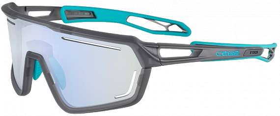 Очки Cebe S'Track Vision Translucent Black Turquoise/Vario Grey Blue - Фото 1 большая