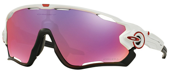 Очки Oakley Jawbreaker Polished White/Prizm Road - Фото 1 большая